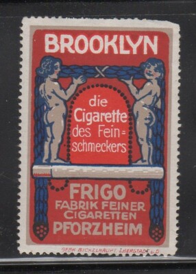 Germany - Brooklyn Brand Cigarettes Advertising Stamp 