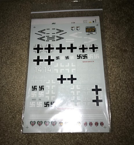DML Messerschmitt Me262A-1a/Jabo Model Kit Bonus Luftwaffe Decals 1/48 Item 5507 - Picture 6 of 6