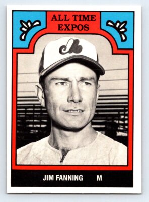 1986 TCMA All-Time Montreal Expos: Color #12-EXP Jim Fanning Montreal Expos