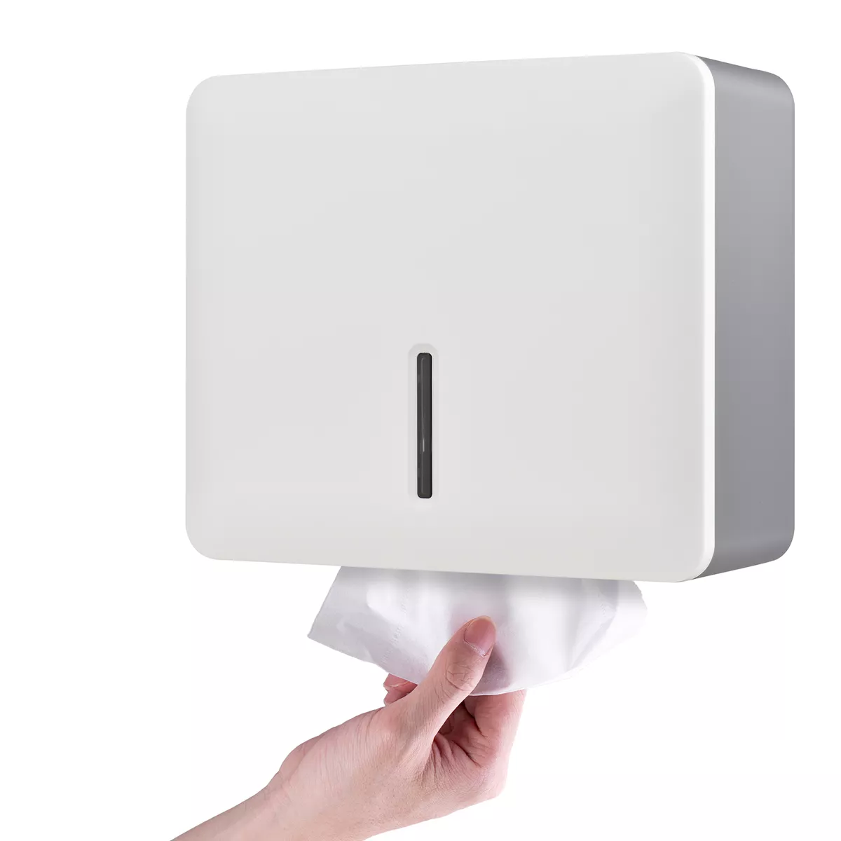 Wall Mount Paper Towel Dispenser Multifold Hand Towel Tissue Holder with H0G8