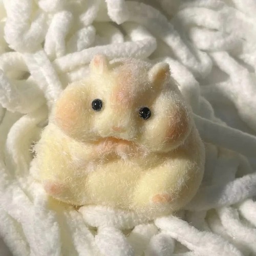 Taba Squishy Toy, Mushy Silicone Mochi Fuzzy Cute Hamster Handmade Fidget Stress - Picture 4 of 6