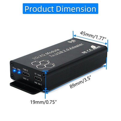 NGFF for M.2 to USB Adapter with Card Slot, WWAN/LTE Module Upgrade for 3G 4 - Afbeelding 8 van 8