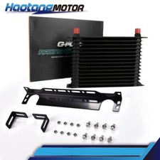 15 Row 10an Universal Aluminum Engine Transmission Oil Cooler W Bracket Kit Us