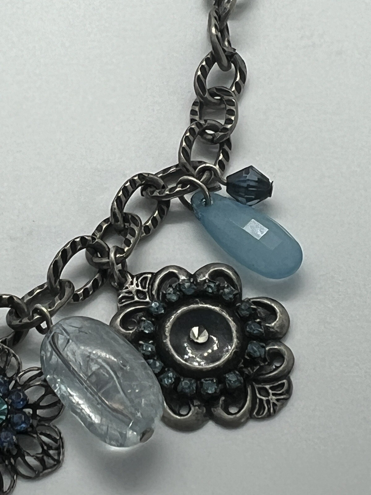 Stunning Thick Chained Charm Statement Necklace - image 6