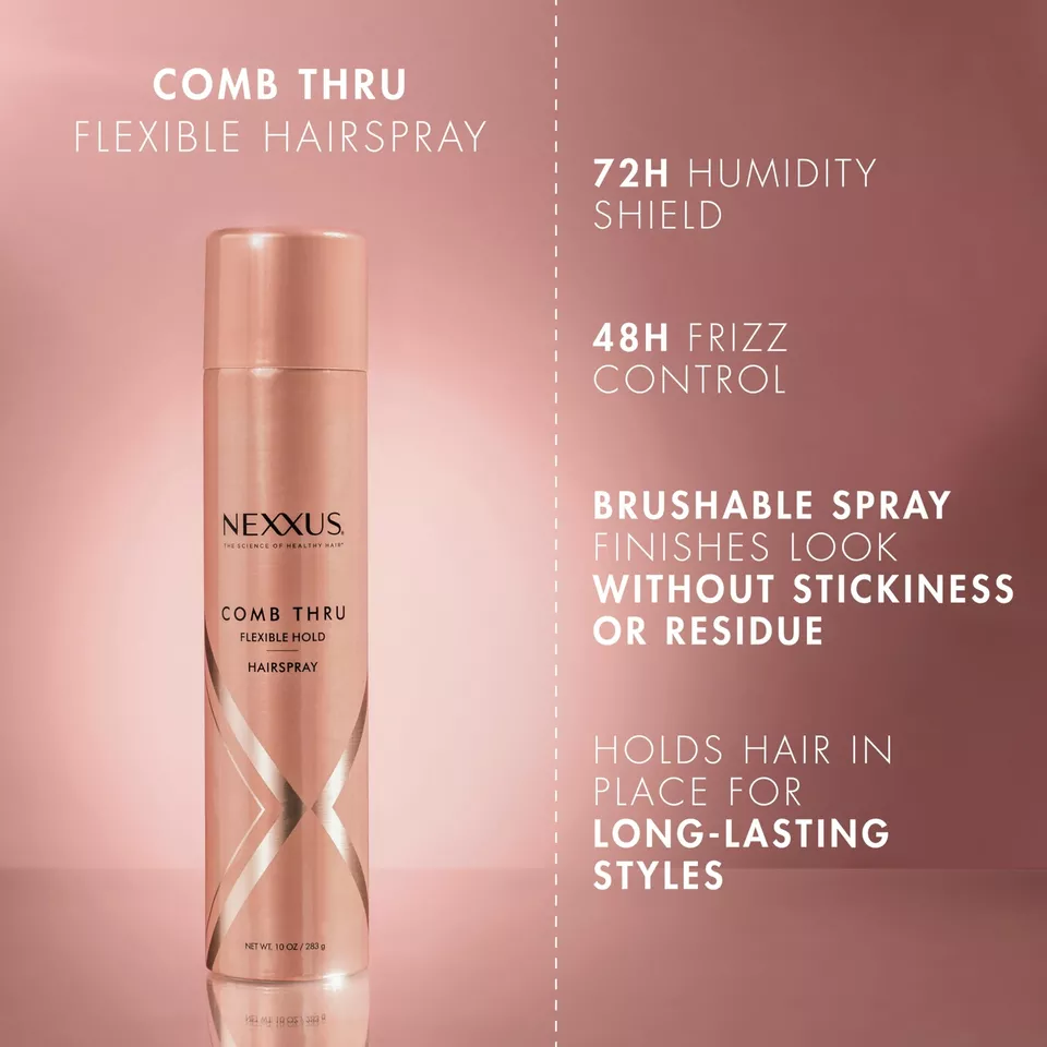 Nexxus Comb Thru Flexible Hold Hairspray 10 Ounce Weightless Protection Spray - Image 3 of 4
