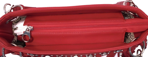 Women'S Patriotic Studded Tote Purse Handbags American Flag with Fringe NEW - Picture 7 of 9