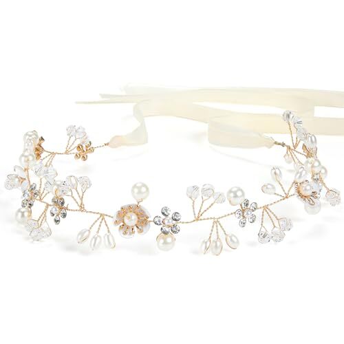 Flower Girl Headpiece,Flower Girl Headband Wedding Headpiece for Bride Flower