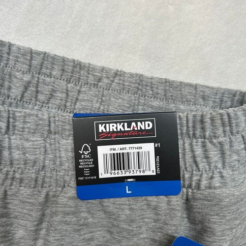 Kirkland Signature Lounge Pants Mens Large Gray Activewear Moisture Wicking NEW - Picture 6 of 9