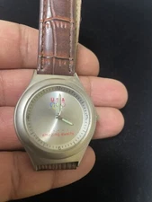 USA Olympics Watch Quartz Analog Amazing Awaits Silver Tone Case Dial ￼