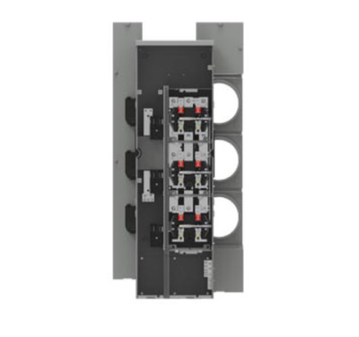 Siemens WML31225RJ 225 Amp 1-Phase 100 kA 3-Wire 5-Jaw Meter Stack....