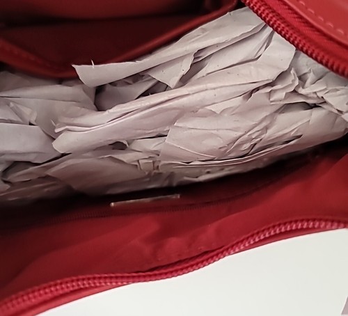 Giani Bernini Nappa Hobo Shoulder Bag Red - Picture 5 of 5