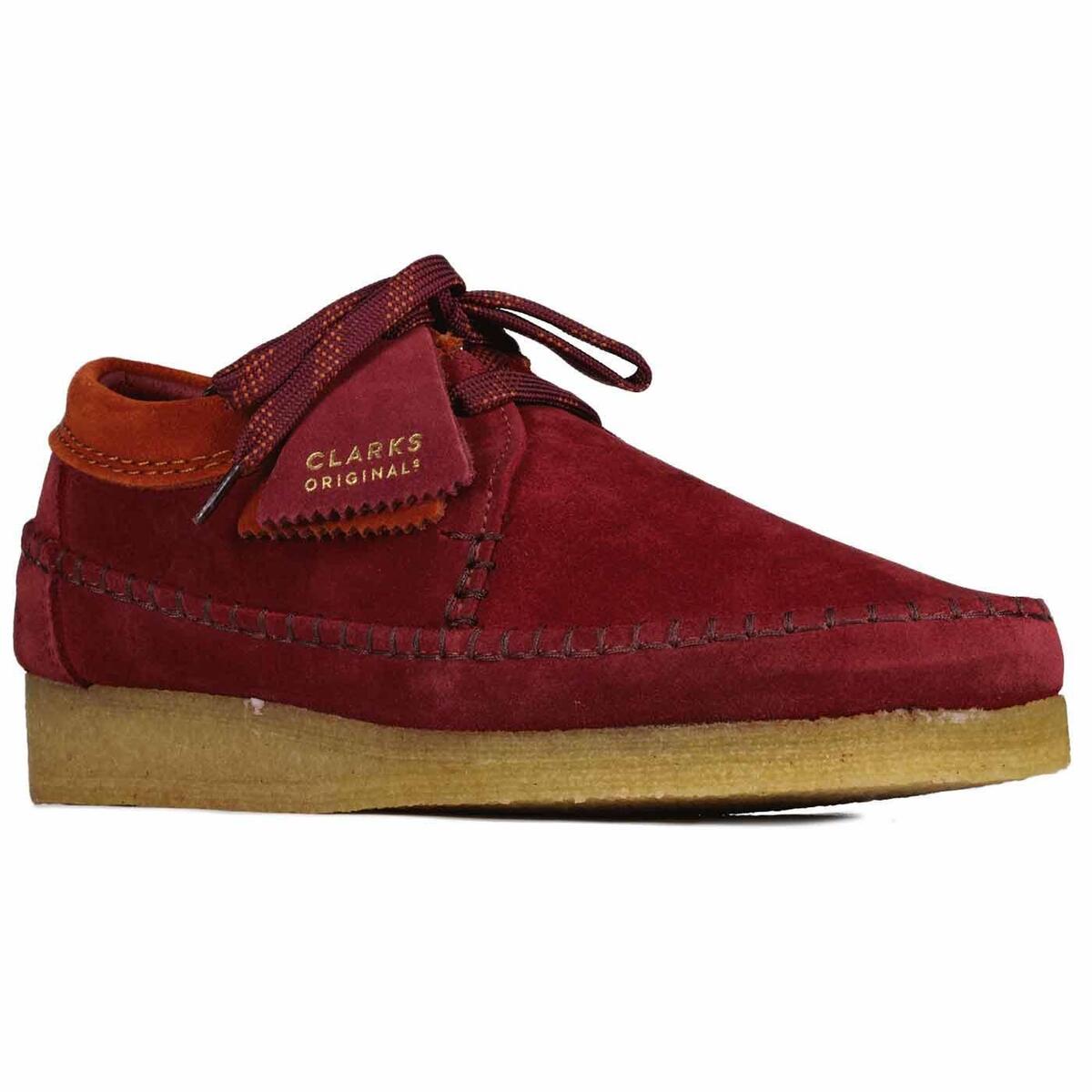 Clarks Originals Mens WALLABEE Weaver Oxblood Suede UK 7,8,9 Clarks Originals Mens WALLABEE Weaver Oxblood Suede UK 7,8,9