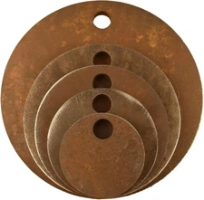 1/2" AR500 Steel Shooting Targets 3" 4" 5" 6" 8" Circle Set of FIVE