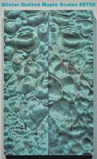 Outstanding Stabilized Light Blue Blister Maple scales 8705, 6 1/2 x 2 x 7/16"