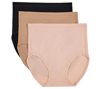 Cuddl Duds~Set of 3~Smooth Micro Stretch Full Brief~L/XL~Neutral~A511162  12087