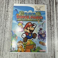 Super Paper Mario (Nintendo Wii - 2007) Complete in Box Cib TESTED WORKING