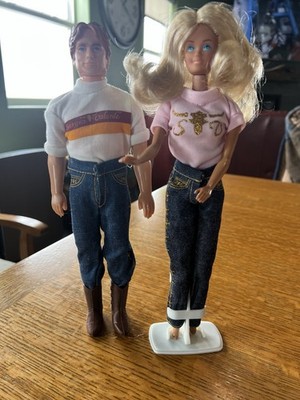 1981 Toy Time Sergio Valente couple - male and female dolls