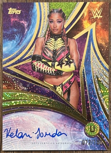 Kelani Jordan WWE 2026 Topps Universe Auto Card Neon Green Vortex #UA-KJ /150