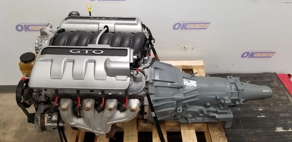 6.0 LS2 ENGINE WITH REMAN 4L60E AUTO TRANSMISSION 2006 PONTIAC GTO PULLOUT SWAP - Imagem 3 de 4