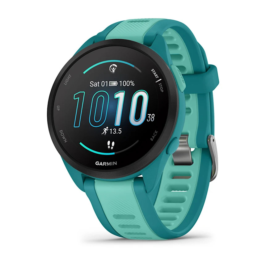 Garmin G010-N2863-32 Forerunner 165 Music Running Smartwatch Turquoise&sol;Aqua