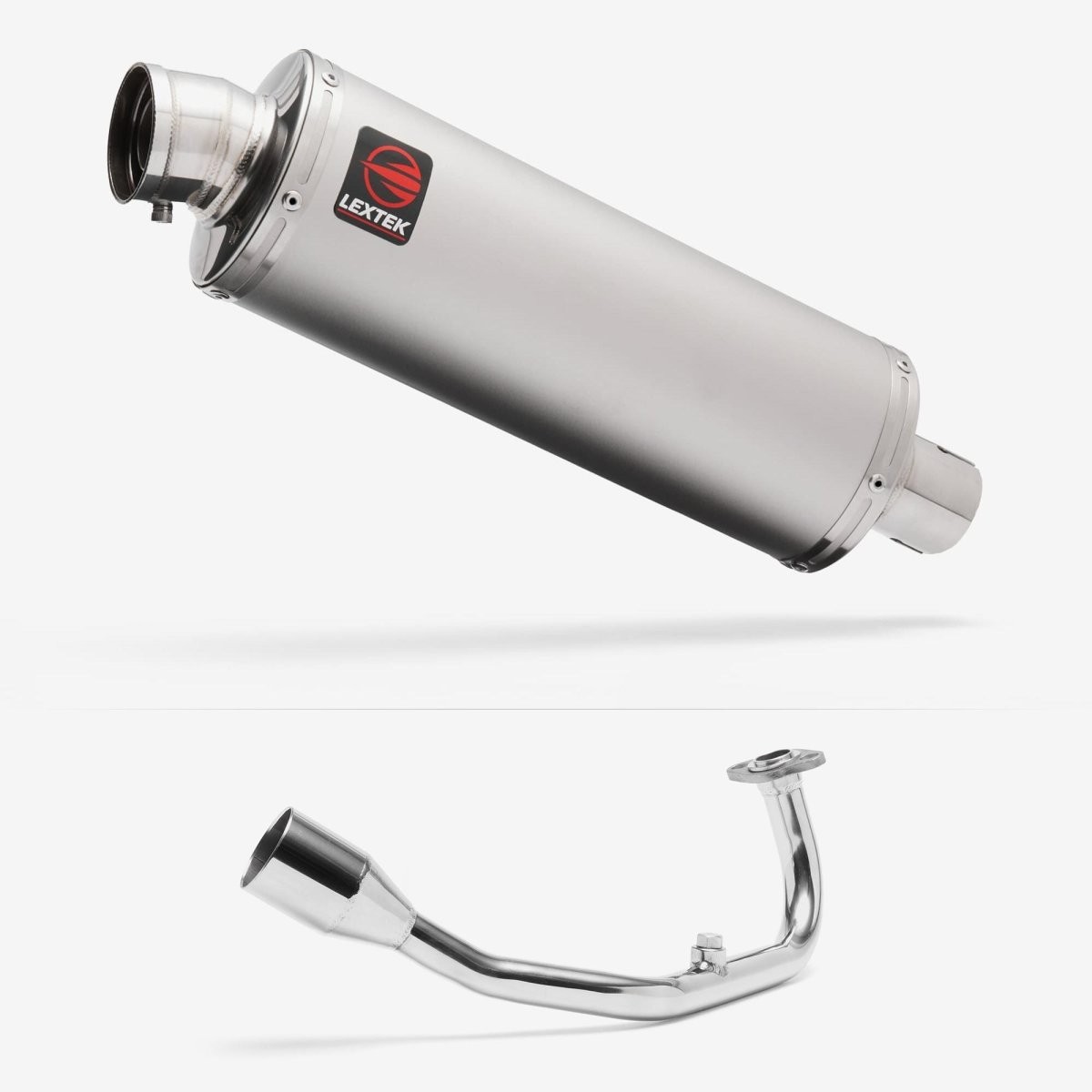 Lextek Exhaust System Stainless Steel 350mm Exhaust for Lexmoto Diablo 125