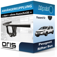 FüR Peugeot Rifter Bus 08.2018-Jetzt Oris AnhäNgerkupplung Starr Neu