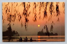 Vintage West Lake in The Morning Postcard by West Lake Press