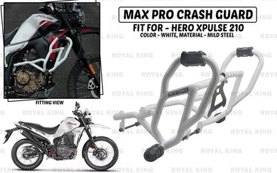 Passend für Hero X Pluse ''210 Max Pro White Crash Guard mit Schieber''
