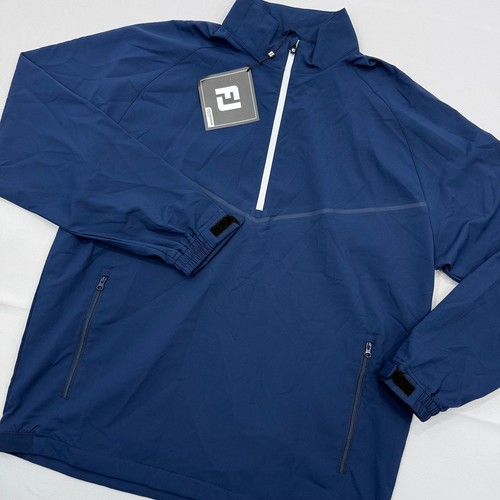 NWT Footjoy Zephyr WindShirt Long Sleeve 1/2 Zip TempoSeries Mens Large Blue