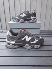 Image of New Balance 9060 Black Grey Silver Grade School Trainers Size 6.5 (UK) 40 (EU)