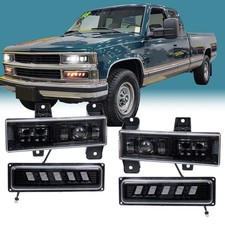 2x Led Headlight Bumper Lamp For 94-98 Chevy Silverado C10 Ck 1500 2500 3500 2x Led Headlight Bumper Lamp For 94-98 Chevy Silverado C10 Ck 1500 2500 3500