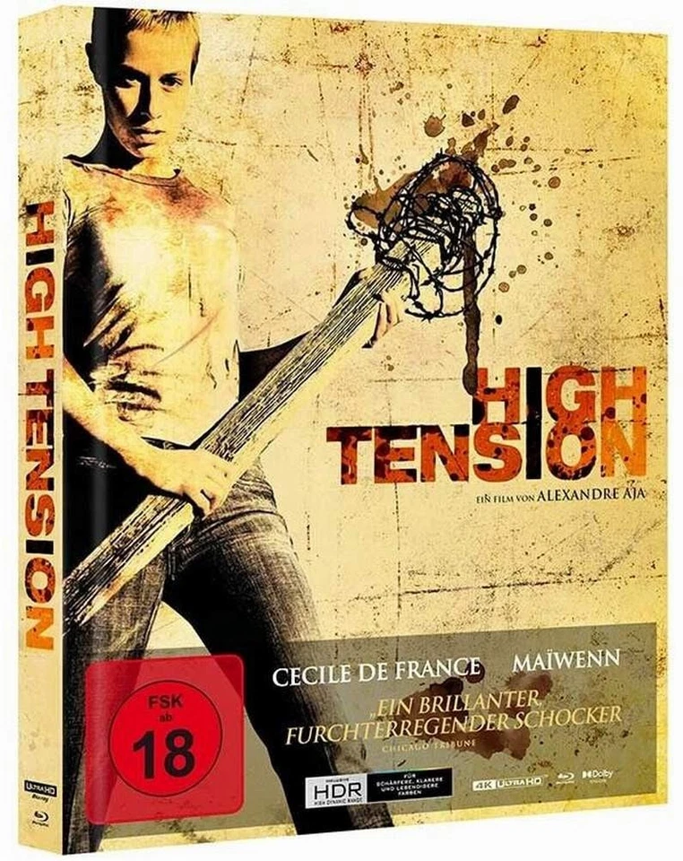 "HIGH TENSION" - Alexandre Aja Slasher - ltd 4K UHD + BLU RAY MEDIABOOK Cover C - Bild 1 von 4