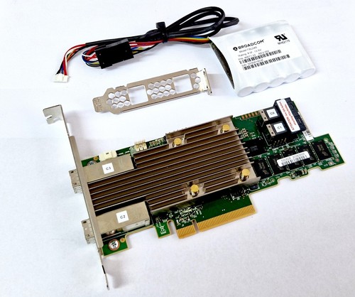 LSI Broadcom 9480-8i8e 4GB RAID Controller 12Gbps SATA SAS Tri-Mode NVME Avago - 第 2/4 張圖片