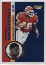 2001 Pacific Invincible Blue 225/250 Frank Moreau #117 e5r