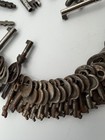 LOT OF 86 VINTAGE Iron and Brass SKELETON & Barrel KEYS All SIZES OLD Marked — photo 7