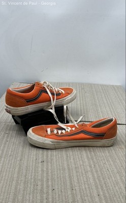 Vans Old Skool Orange Solid Athletic Shoe Men's Size 10