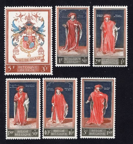 Belgien 1959 Briefmarken (Satz) Mi#1155-1160 MH CV=18,2$