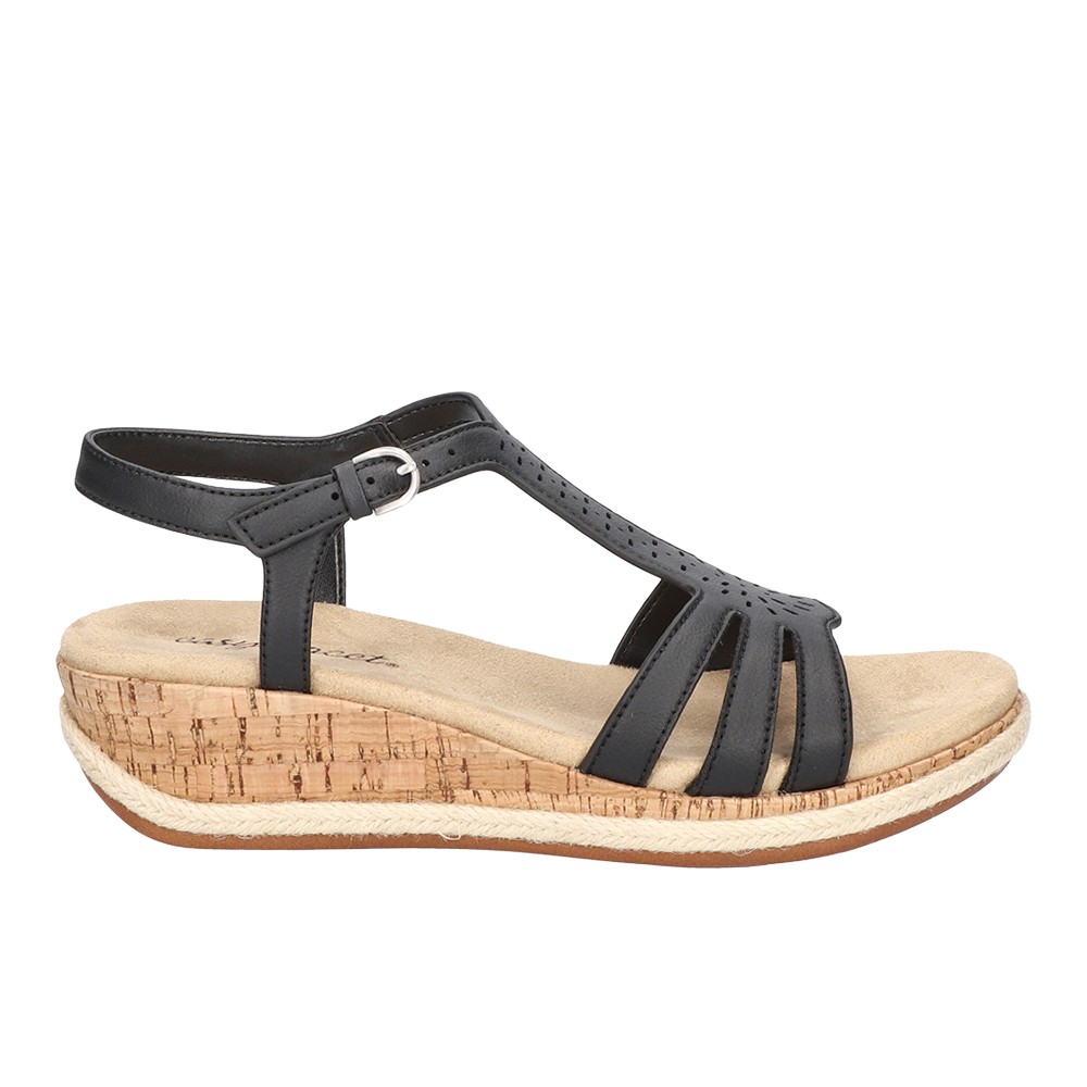 Easy Street Dorinda Cut Out Espadrille Slingback  Womens Size 6 W Casual Sandals