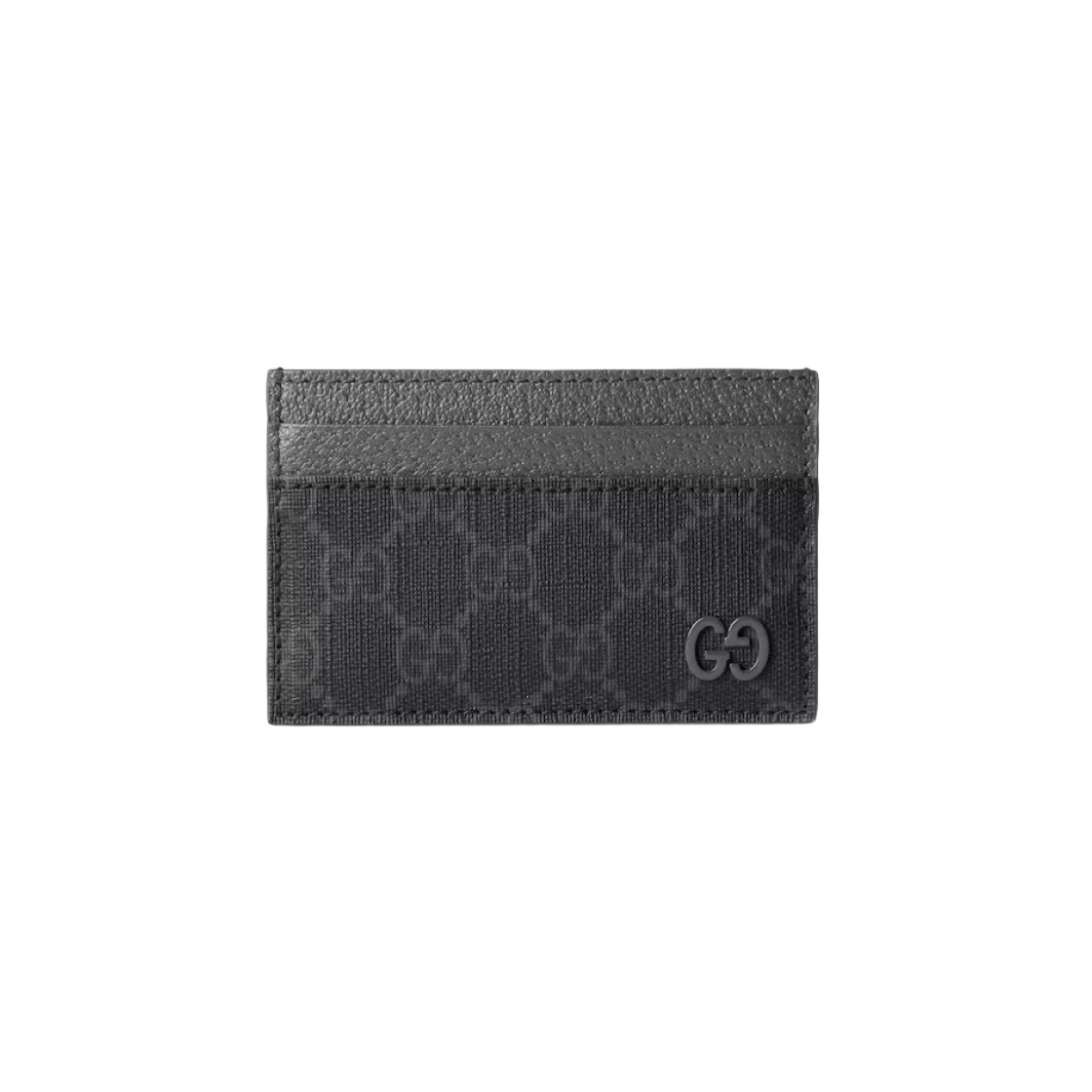 Étui à cartes Gucci avec détail GG noir suprême