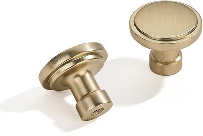2 Pack Knob Champagne Bronze Cabinet Knobs Solid Heavy Duty Knobs Drawers