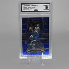 Panini 2023-24 Select Anthony Edwards Blue Concourse #37 Timberwolves CGC 10