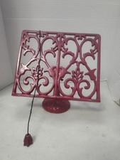 Red Cast Iron Enamel Cookbook Stand Recipe Ho...