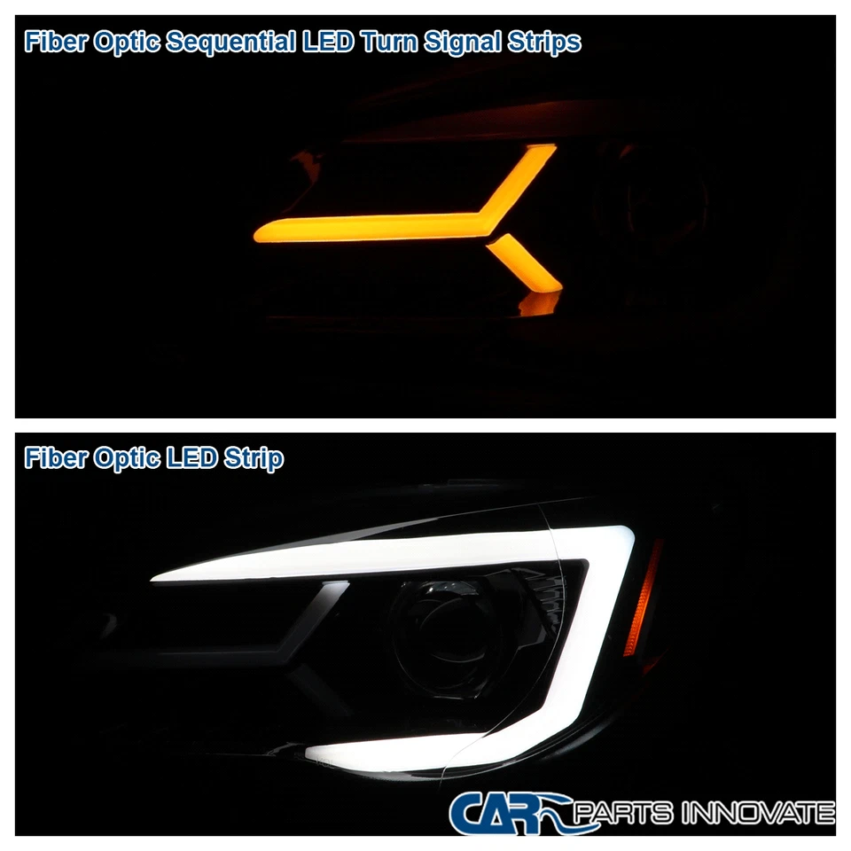 Projector Headlights Fits 2006-2007 Subaru Impreza WRX STI LED Sequential Signal Foto 3 de 4