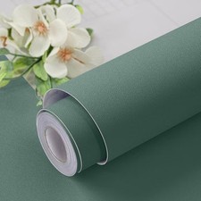Matte Green Peel and Stick Wallpaper Green Contact Paper 15.7inch x 196.8inch