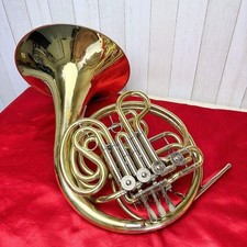 YAMAHA Custom YHR-866 Full Double French Horn Used With SemiHard Case Mouthpiece