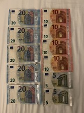 150 left over Euros holiday travel money leftover € Euro notes banknotes
