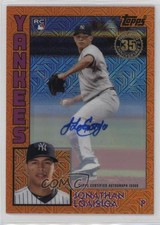 2019 Silver Pack Series 2 Orange Signatures 19/25 Jonathan Loaisiga Auto 0i5i