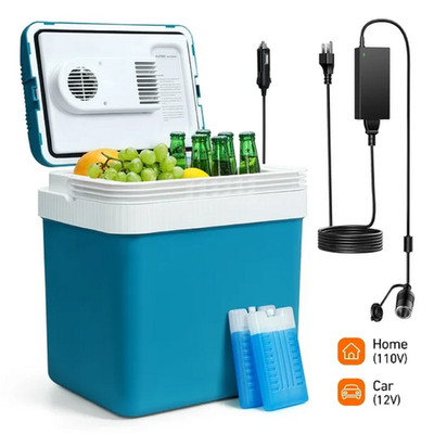 AstroAI AAFR2406BN-CA-WM 24L (26 qt) Electric Cooler, AC DC Blue-Green