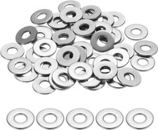 Uxcell M6 Flat Washer for Screw, 60Pcs 304 Stainless Steel Washers 6MM ID X