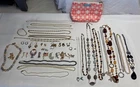 BIG Vintage Costume Jewelry Lot; Trifari, Brooch, KJL, 925 Silver, Pearls & More